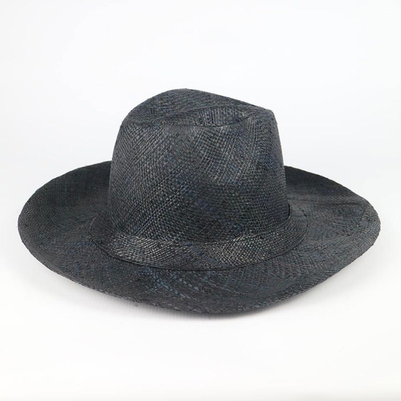 Evam Eva Raffia Hat in Black