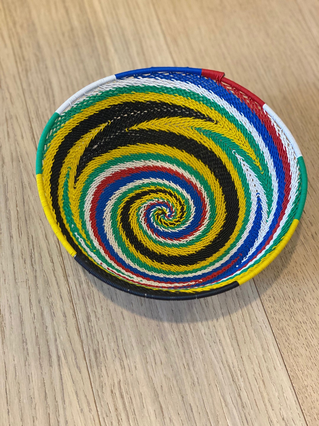 South African Flag Telephone Wire Bowls Etsy