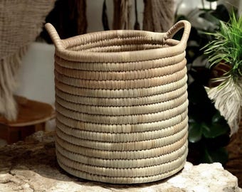Woven Grass Storage Baskets