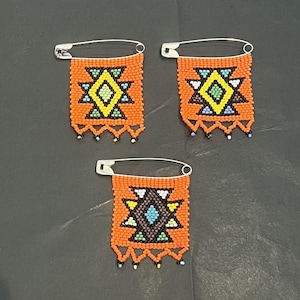 Zulu Love Pins - Orange Tribal