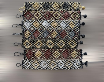 Zulu Unisex Flat Bracelets-Golds