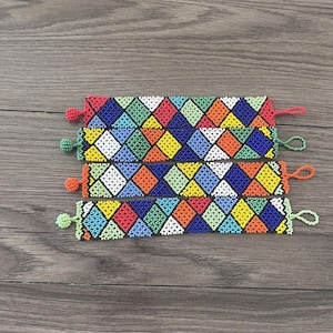 Unisex Zulu Beaded Flat Bracelets- Rainbow Option 1