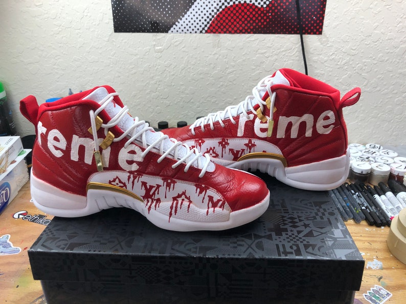 Custom Lv Supreme Jordan 11 | English 