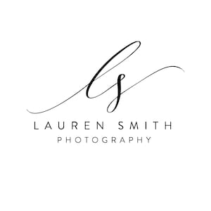 May include: A handwritten logo with the letters "LS" in a cursive font, followed by the text "LAUREN SMITH PHOTOGRAPHY".