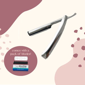 BARBER RAZOR - Japanese Folding Straight Razor for close shave with box of blades
