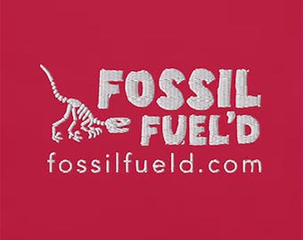 Fossil Fuel’d Logo Embroidered T-Shirt – Premium Paleontology Brand Apparel