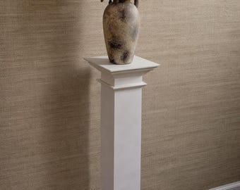 American-Made Decorative Wooden Column for Home Decor, Stand for Vases, Statues, Plants, etc.
