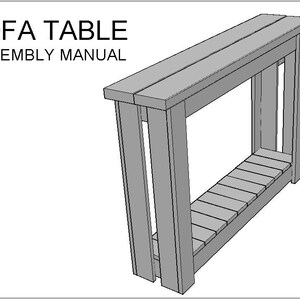 American-Made Handmade Rustic Wood Sofa Table/Entry Table with Hand-Rubbed Protective Wax Finish image 8