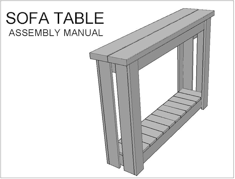 American-Made Handmade Rustic Wood Sofa Table/Entry Table with Hand-Rubbed Protective Wax Finish image 8