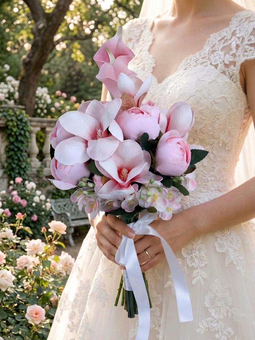Magnolia Wedding Bride Bouquet - Etsy