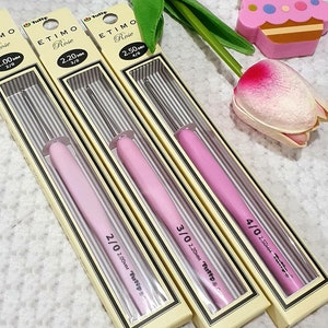 Tulip Etimo Rose Crochet Hook, pink tulip, Tulip Etimo Rose Pink Soft Grip Crochet hook