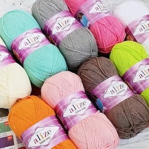 Alize Cotton Gold, Crochet yarn, knitting yarn, baby yarn, soft yarn, sport yarn, multicolor yarn, acrylic yarn, cotton yarn
