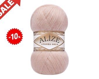 Alize Angora Gold Yarn: Mohair Wool Blend, Lace Weight