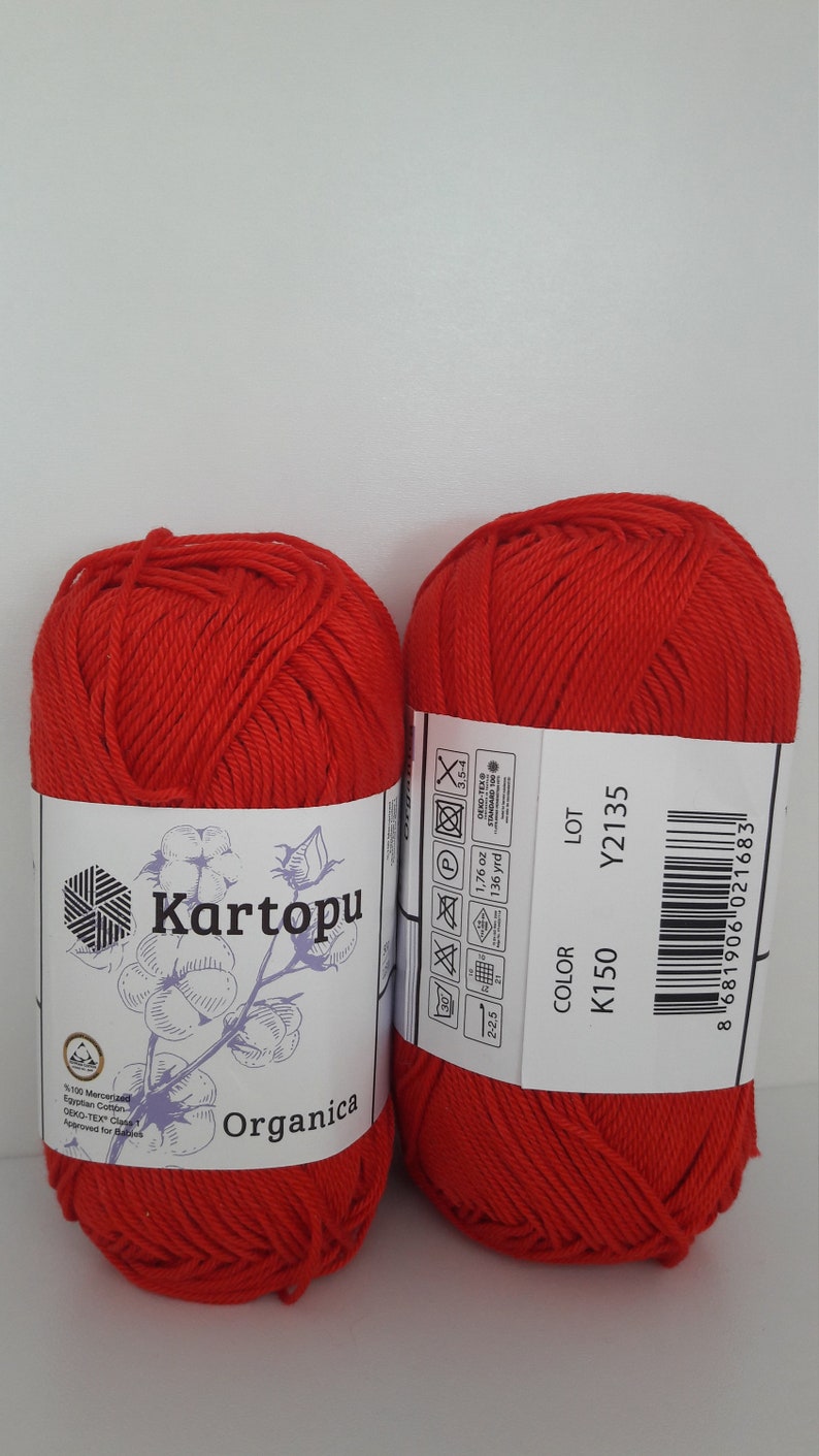 Kartopu Organica %100 Cotton Yarn Amigurumi Yarn Baby Yarn - Etsy