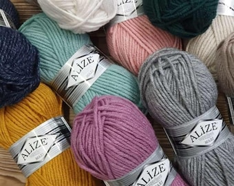 Alize Superlana Maxi Garn, 75/25 Acryl/Wolle, Stricken Häkeln