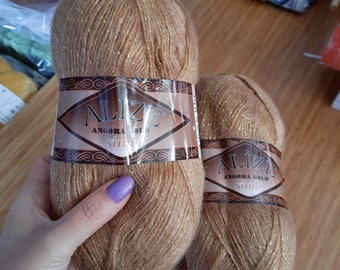 Alize Angora Gold Simli Garn, Metalltråd (5x100 gr)