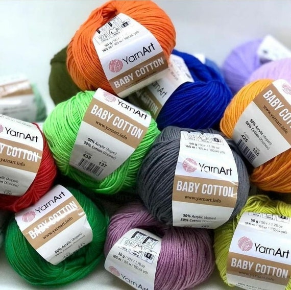 Yarnart Jeans,50g Cotton Yarn,knitting Yarn, Crochet , Soft Yarn