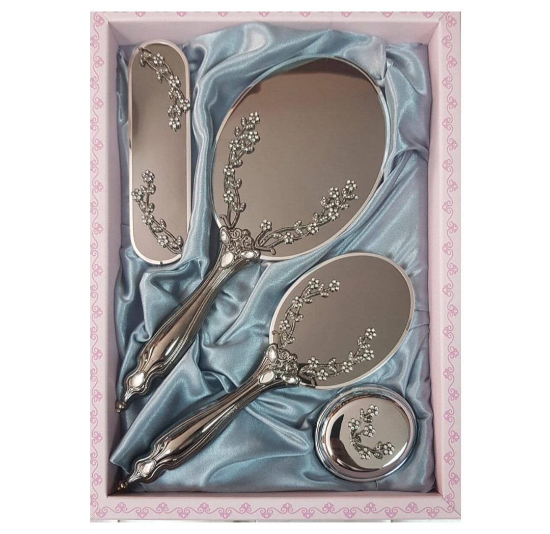 The mirror comb brush set,mirror and comb set, engagement gifts for her, graduation gifts for her,personalized gift for her