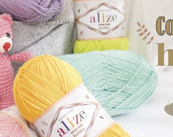 Alize Cotton Gold hobby,Amigurumi yarn, Crochet yarn,knitting yarn,baby yarn,soft yarn, acrylic yarn, cotton yarn