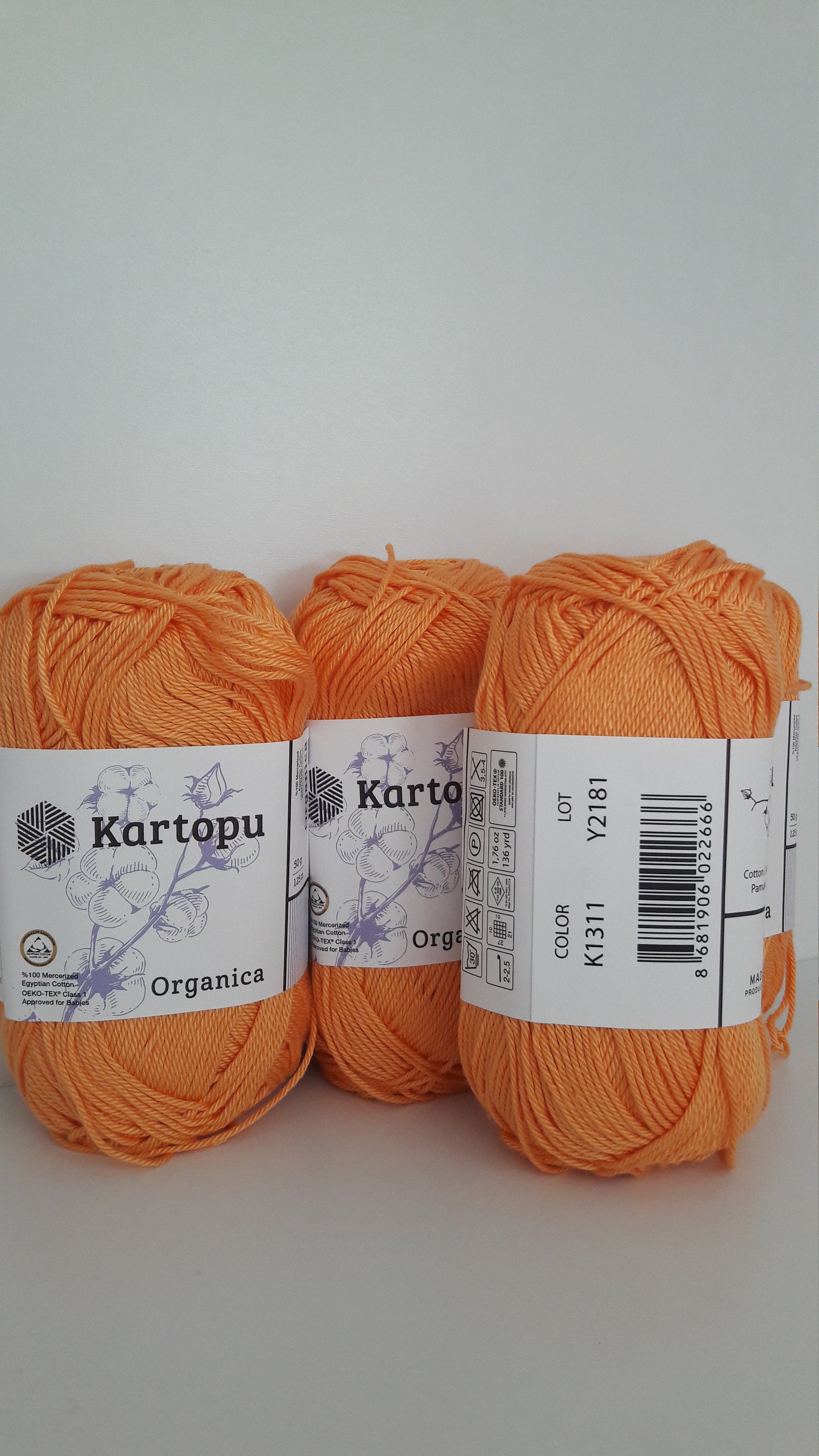 Kartopu Organica 50gr Knaul- Baumwollgarn, – Häk Produktbild-Vorschau 2