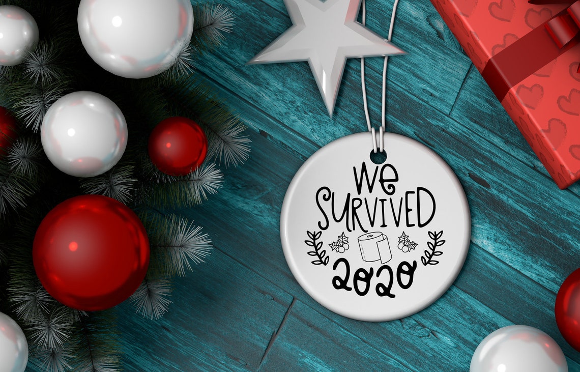 2020 Christmas ornament svg bundle hand lettered christmas Etsy