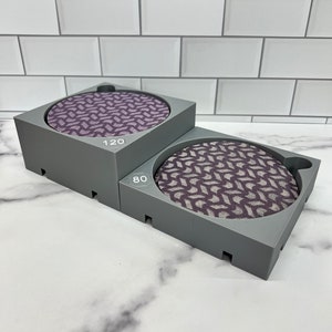 Orbital Sandpaper Holder and Organizer