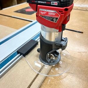 Guide Rail Router Base Compatible with Milwaukee M18 Router - 2723-20