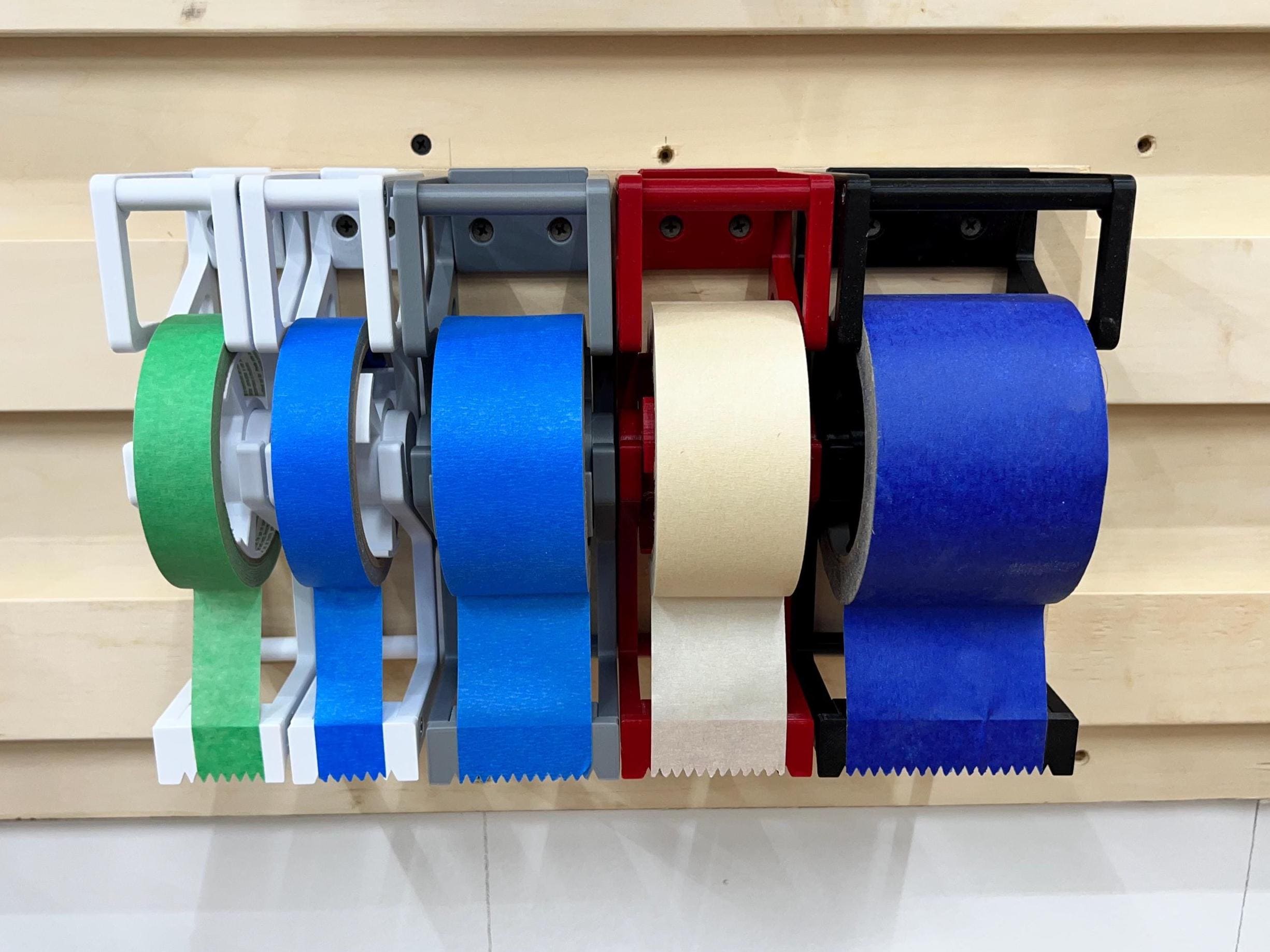 SMAODSGN Acrylic Washi Tape Dispenser Tape Holder Organizer 7 In Sticker Roll Cutter Masking Tape Holder Washi Tape Organizer Cutter Clear Tape Dispenser For Office Home School (Not Include Tape