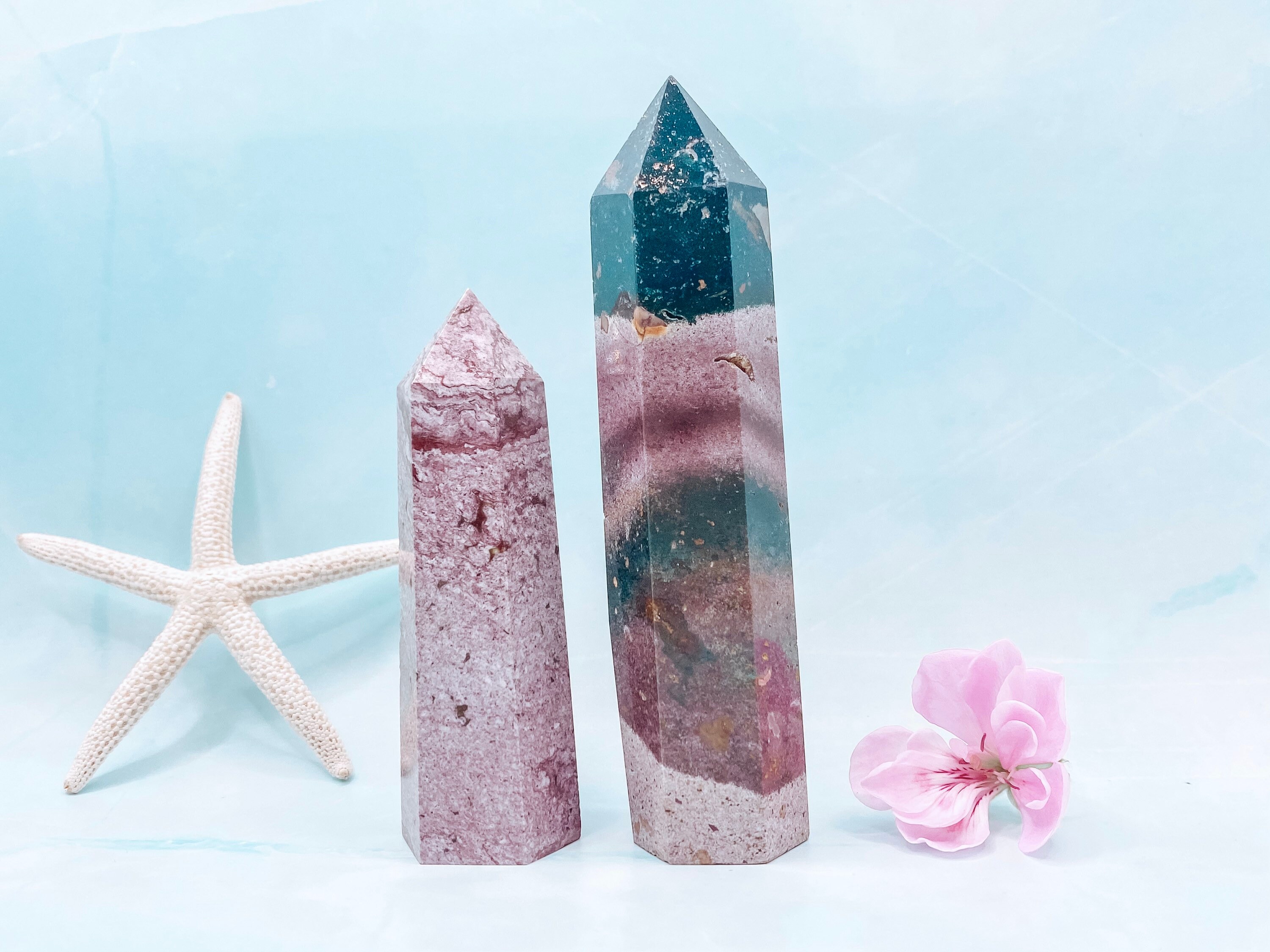 Ocean Jasper Crystal Towers Etsy