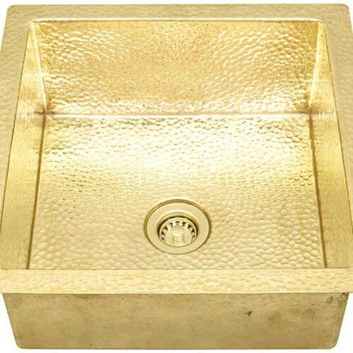 Custom Made Square Solid Brass Sink Unlacquered Brass Etsy
