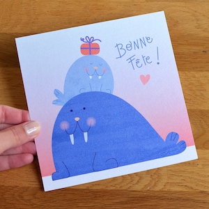 Happy Festive Walrus Card