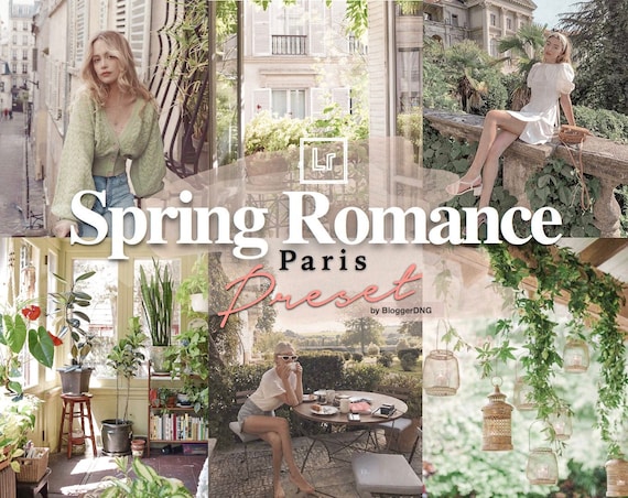 Spring Romance in Paris Vibes Mobile Lightroom Preset Soft Warm  