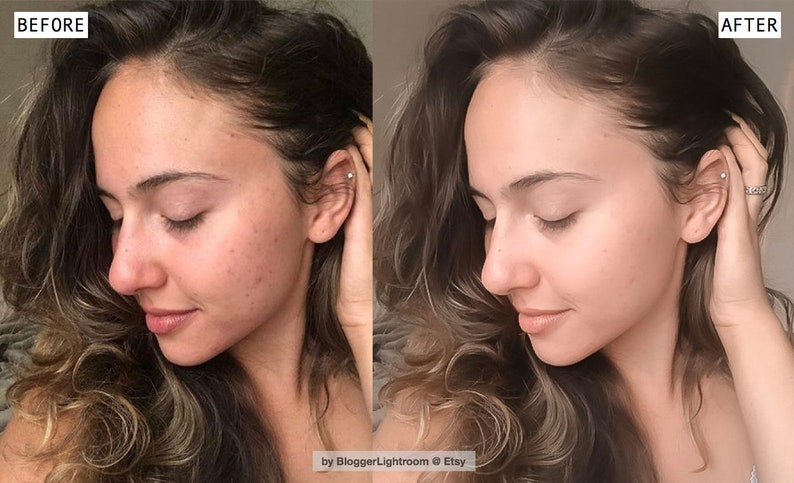 MOBILE Lightroom Preset, Smooth Skin, Skin Smoothing, Instagram Preset, Blogger iPhone Preset, DNG File, Influencer Preset, Good Complexsion image 2