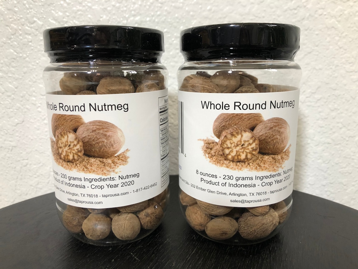 8 ounces 230 grams Whole Round Nutmeg Etsy