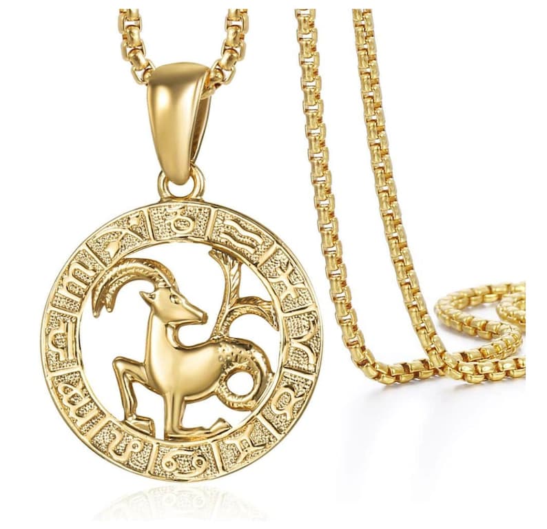 Horoscope Sign Symbols Custom Personalized Jewelry Gold Filled Custom Jewelry Birthday Gift Zodiac Necklace For Women or Men