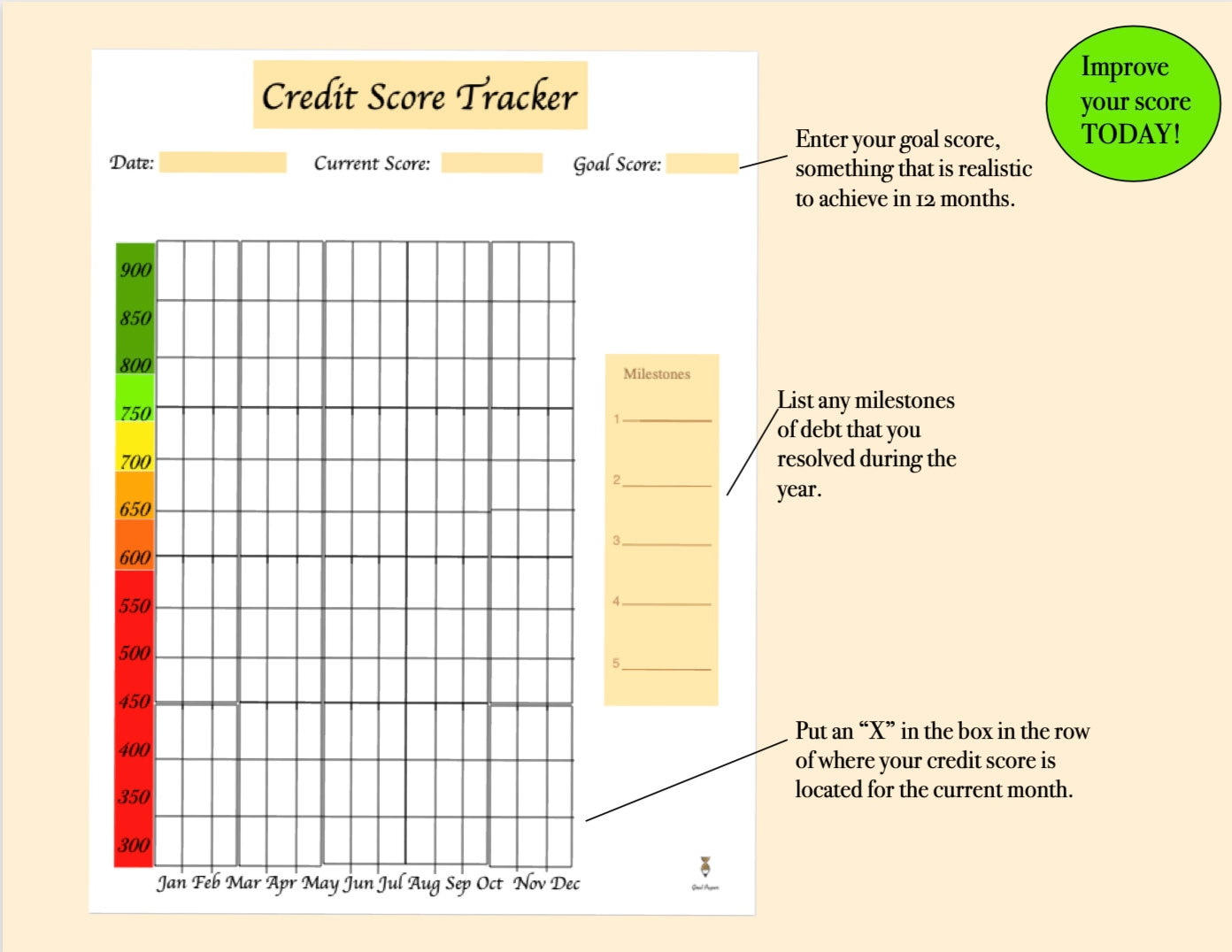 credit-score-tracker-printable-credit-repair-debt-tracker-etsy