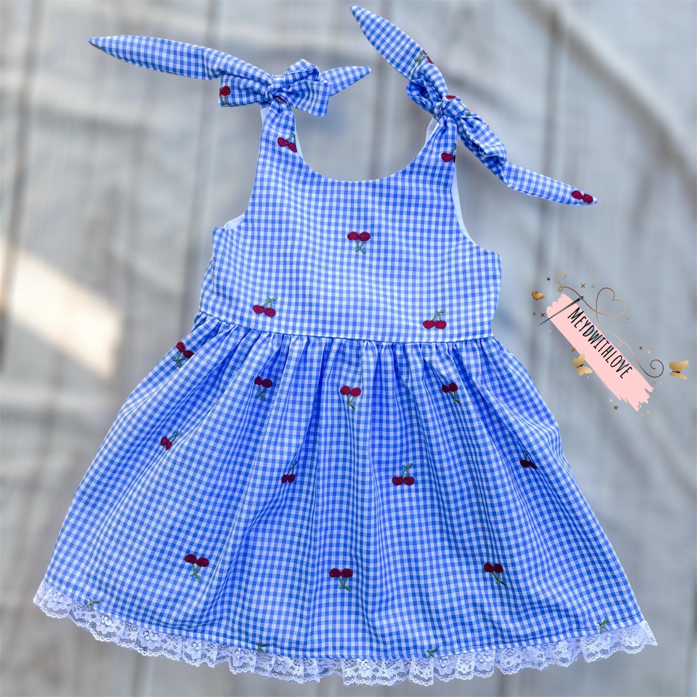Gingham Cherry Dress - Etsy