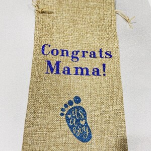 Congrats Mama champagne/Wine bag