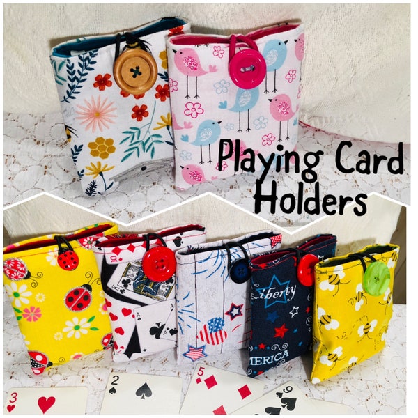 Playing Card Deck Holders, Handmade, Games