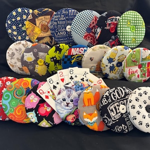 Playing Card Holders, 100% Cotton, Cats, Flowers, Jesus