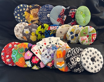 Playing Card Holders, 100% Cotton, Super Hero, Cow Print, Skeleton, Flowers, Butterfly, Gummy Bears