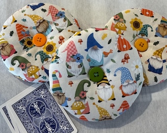Playing Card Holders, 100% Cotton, Butterflies , Motorcycle, Texas Star, Paw Print