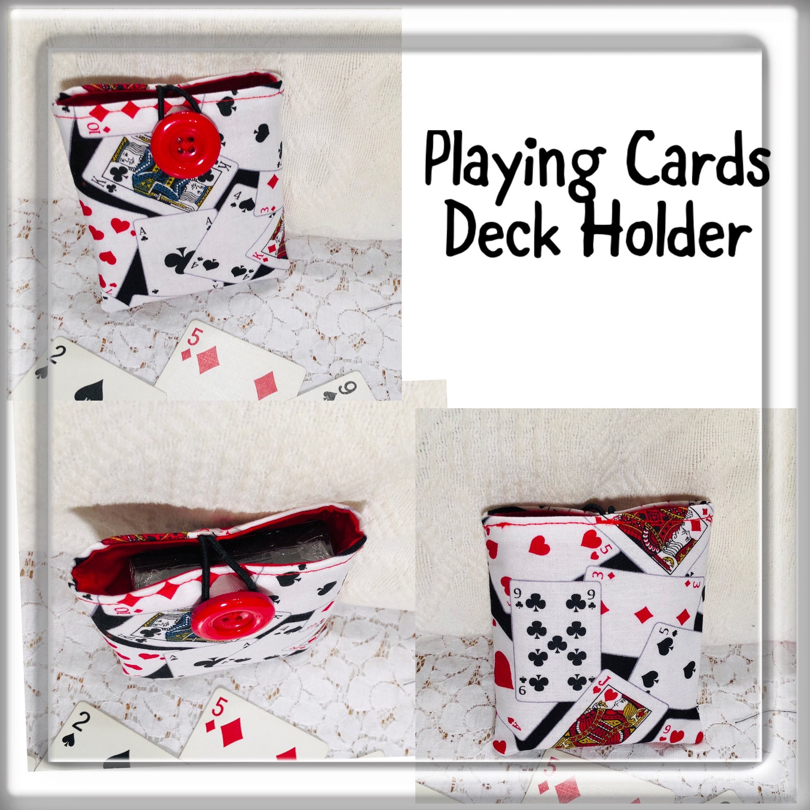 Playing Card Deck Holders, Handmade, Games Etsy UK