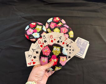 Playing Card Holders, 100% Cotton, Cats, Flowers, Jesus