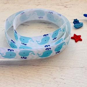 Blauwal Grosgrain Ribbon 7/8 ”22mm Dekorieren Crafts Ribbon