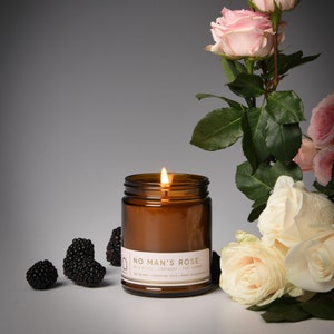 No Man&#39;s Rose Scented Soy Candle