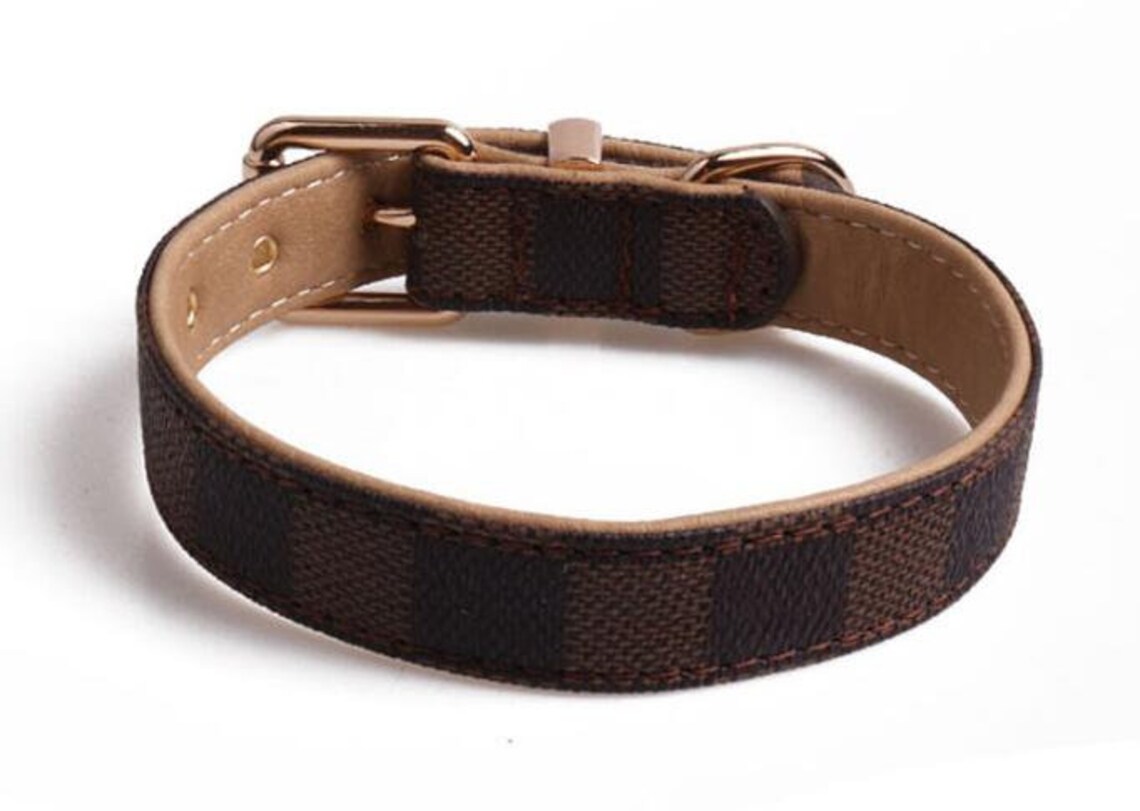 Puppy halsband en riem Designer hondenriem en halsband Etsy