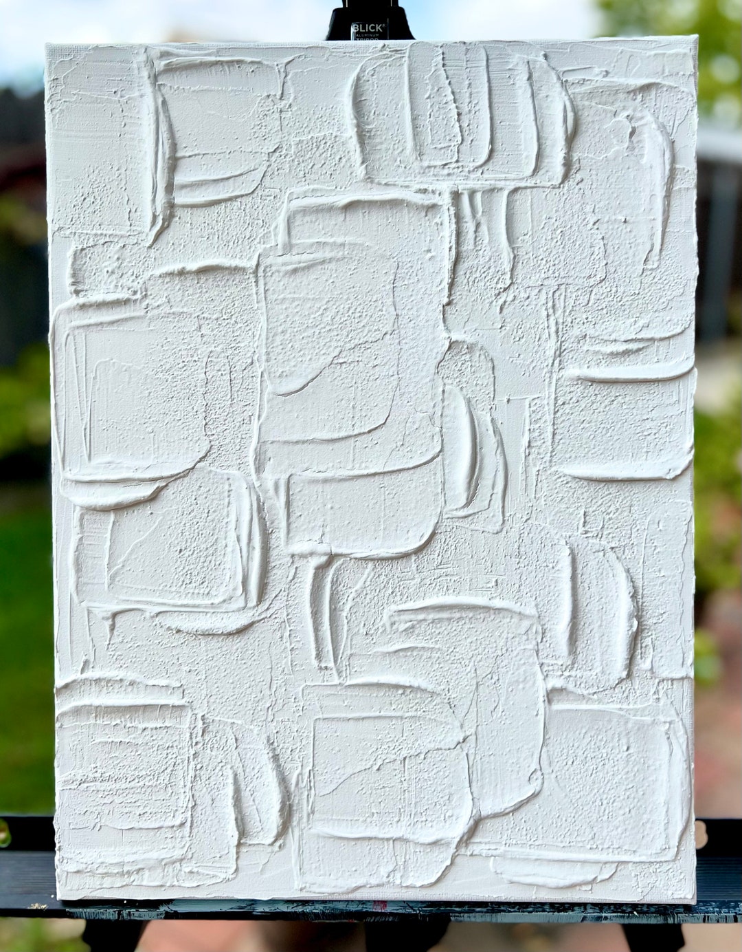 Textured Palette Knife Canvas Art Elemental Contemporary Art 12x16x3/4