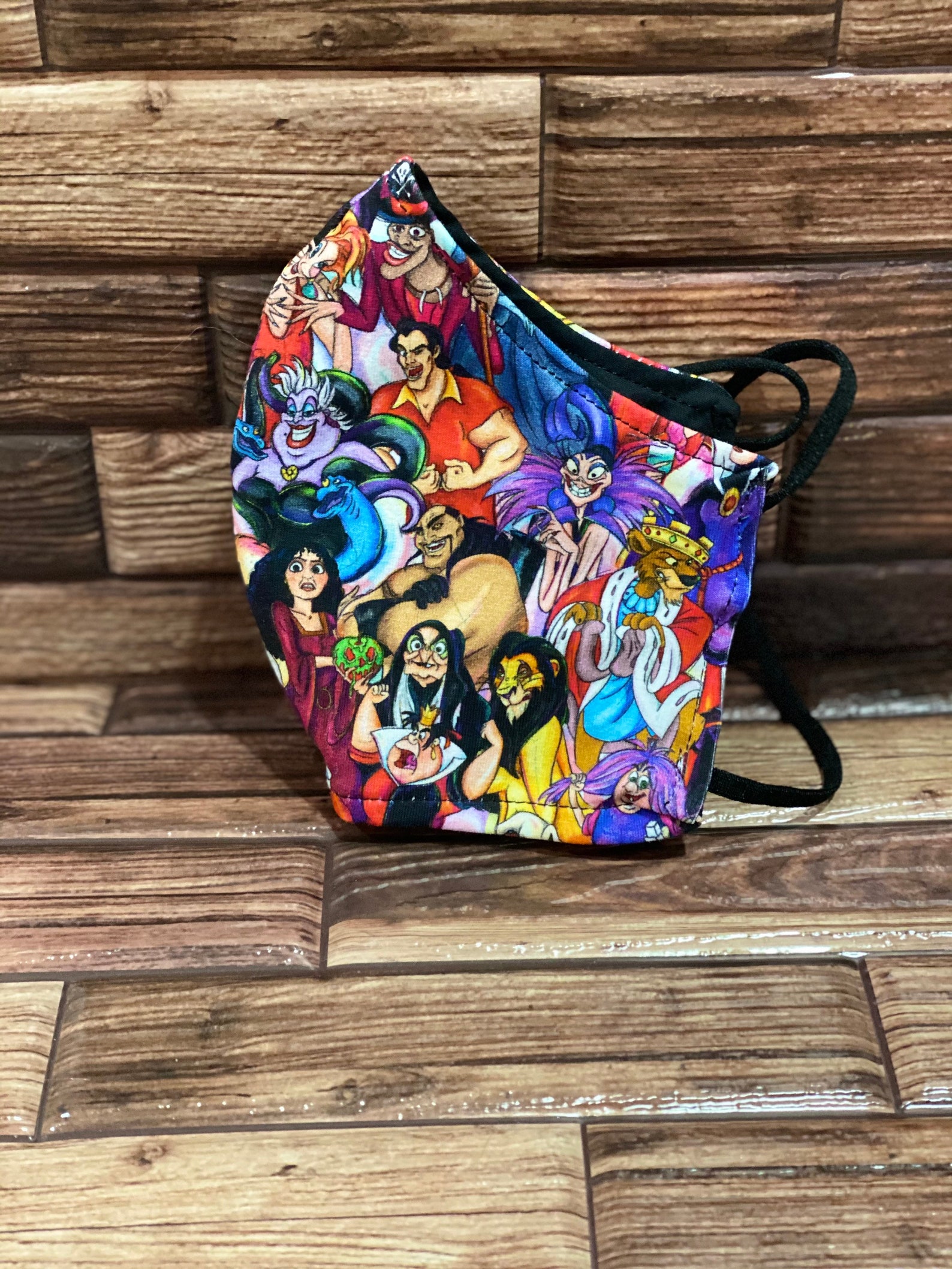 Disney themed face masks princesses villains Etsy