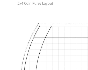 5x4 Coin Purse Template